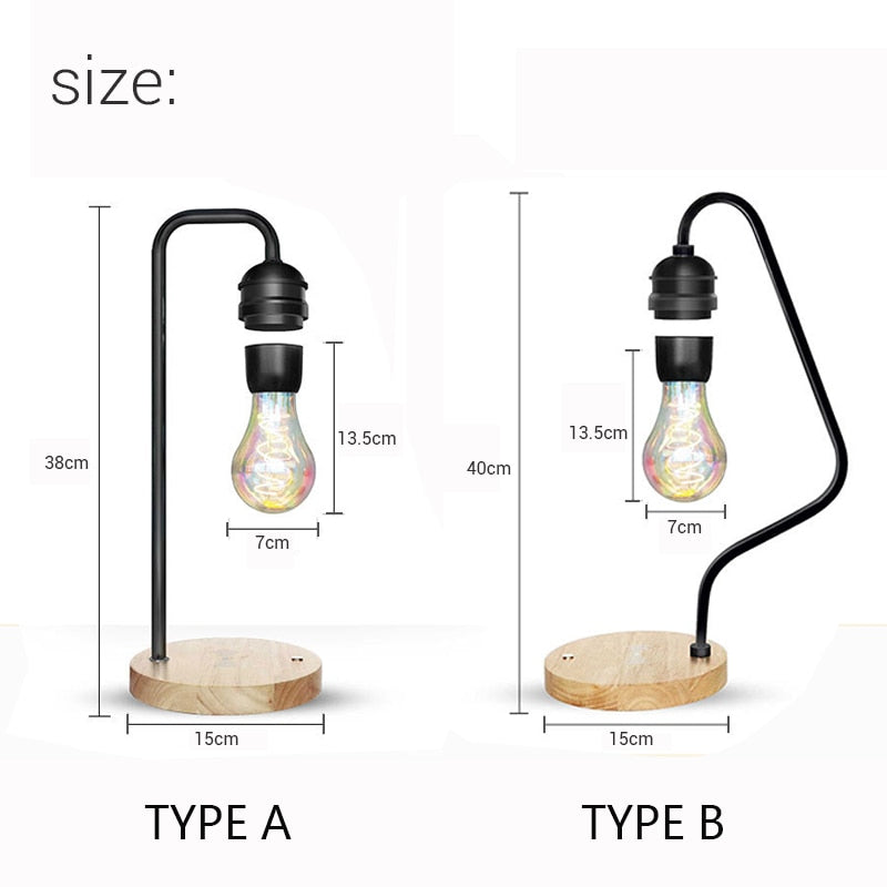 Magnetic Levitation Lamp & Wireless Charger Hustle Nest