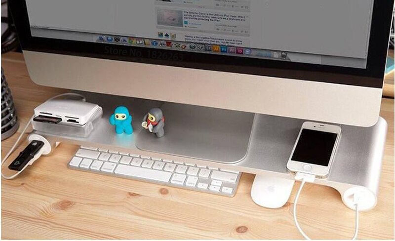 Aluminum Desktop Monitor Stand Hustle Nest