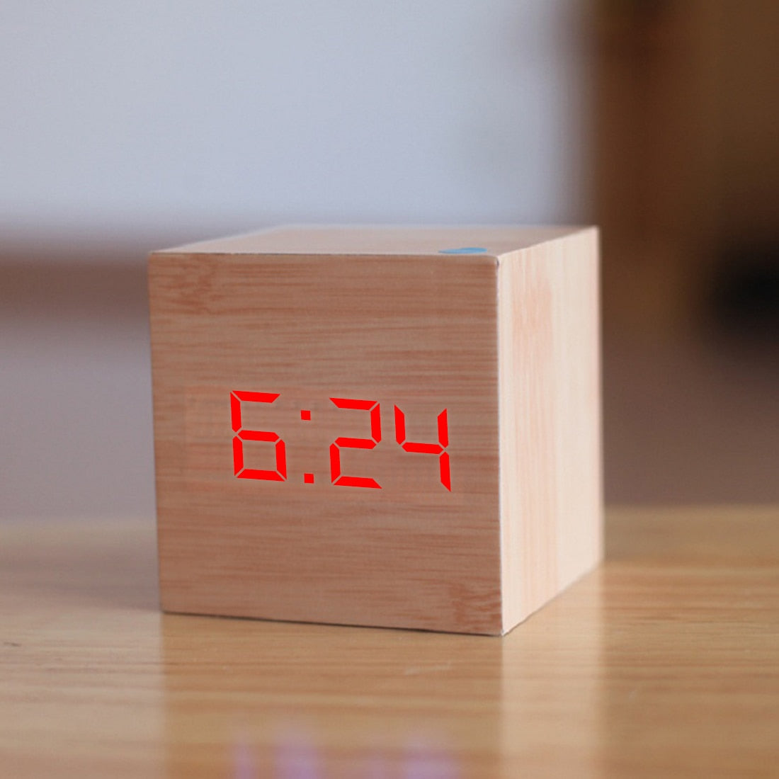 Simple Wooden Digital Clock Hustle Nest