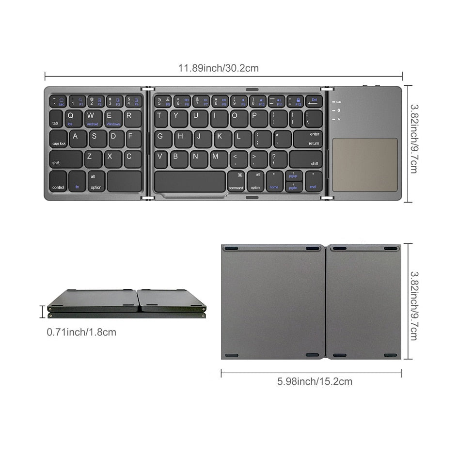 Foldable Wireless Keyboard Hustle Nest