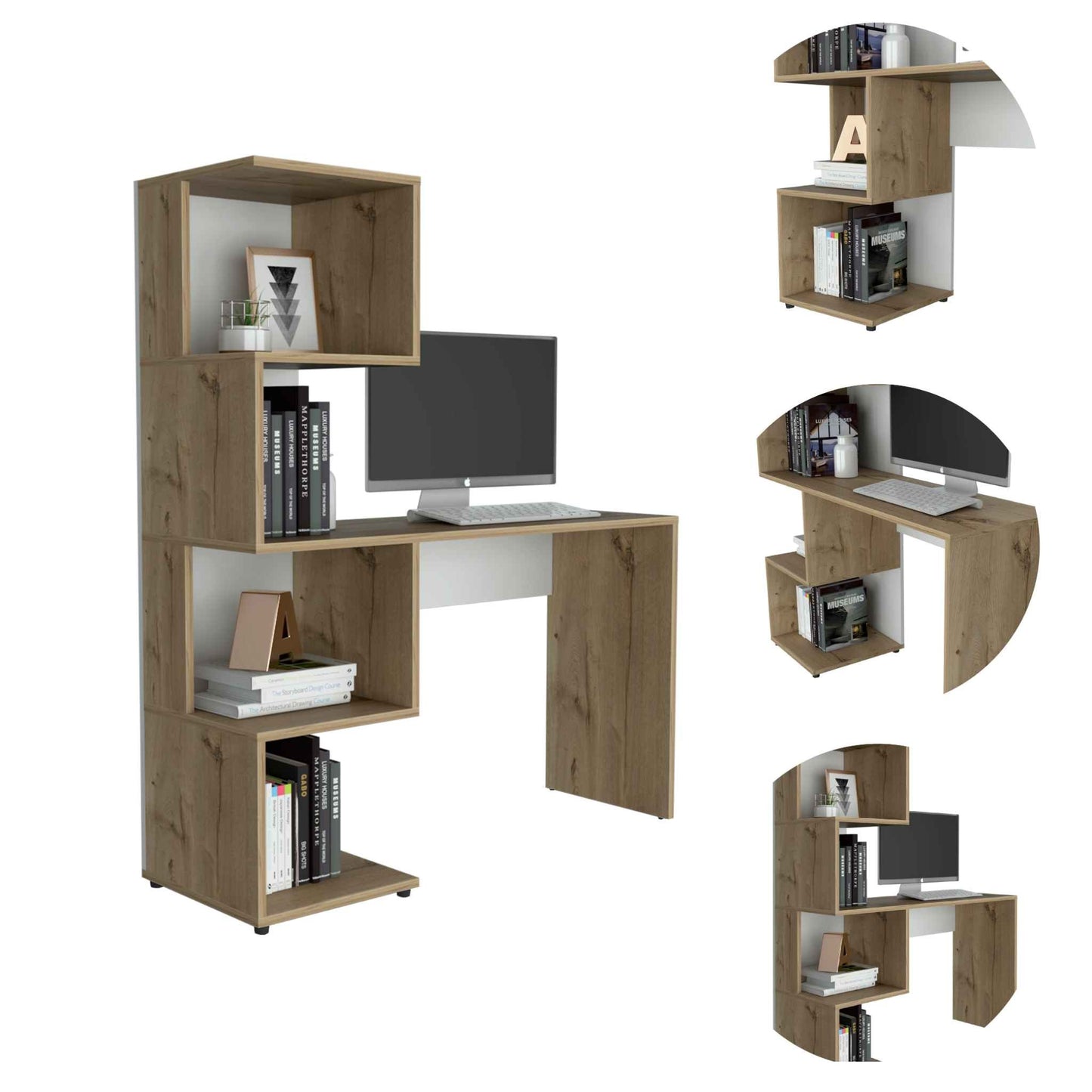 Morro Desk & Bookcase Hustle Nest