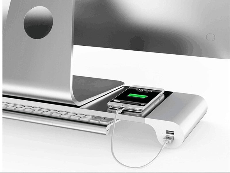 Aluminum Desktop Monitor Stand Hustle Nest