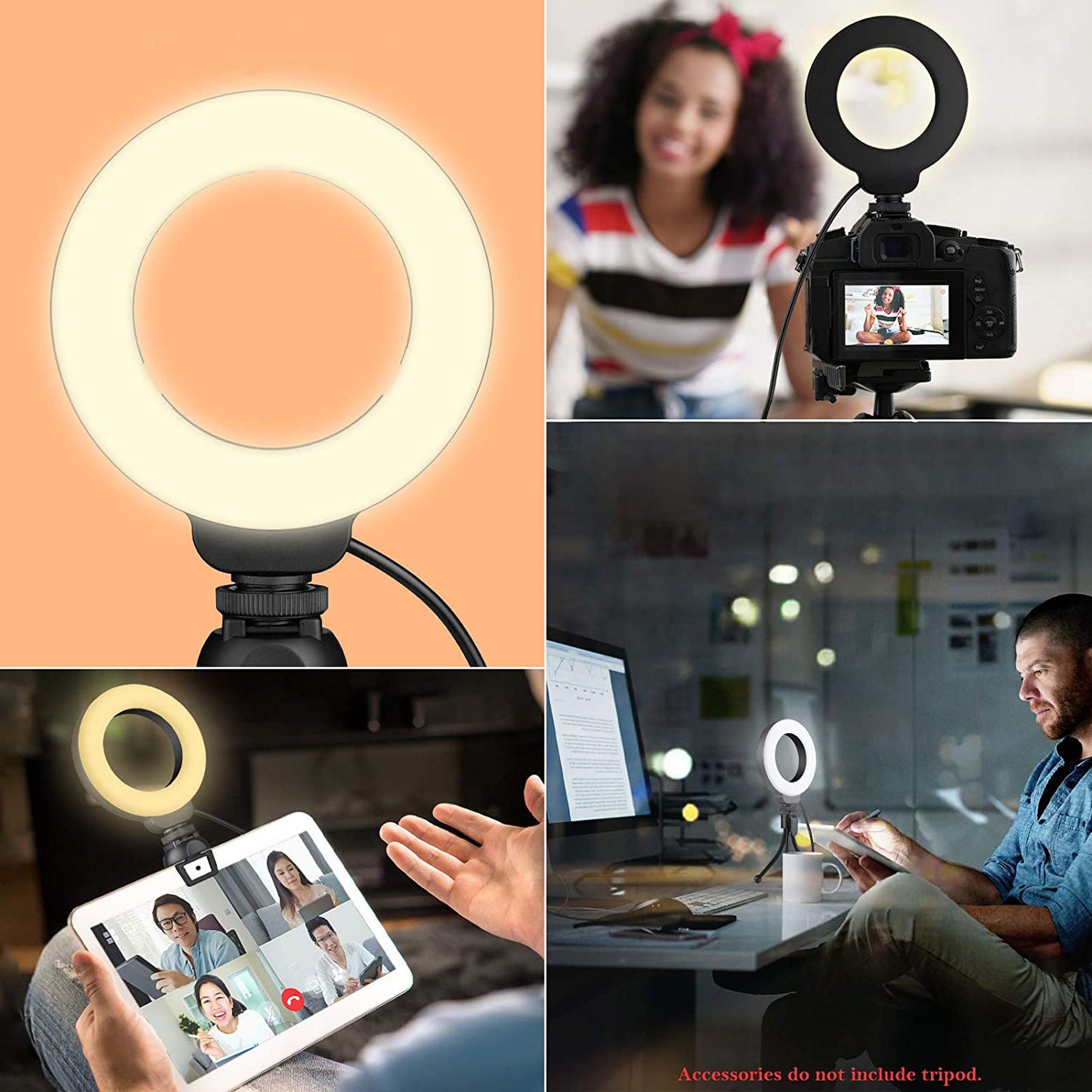 Multifunctional 4" Ring Light Hustle Nest