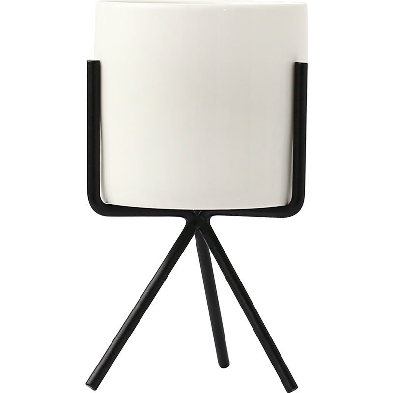 Nordic Style Ceramic Potter With Stand Hustle Nest