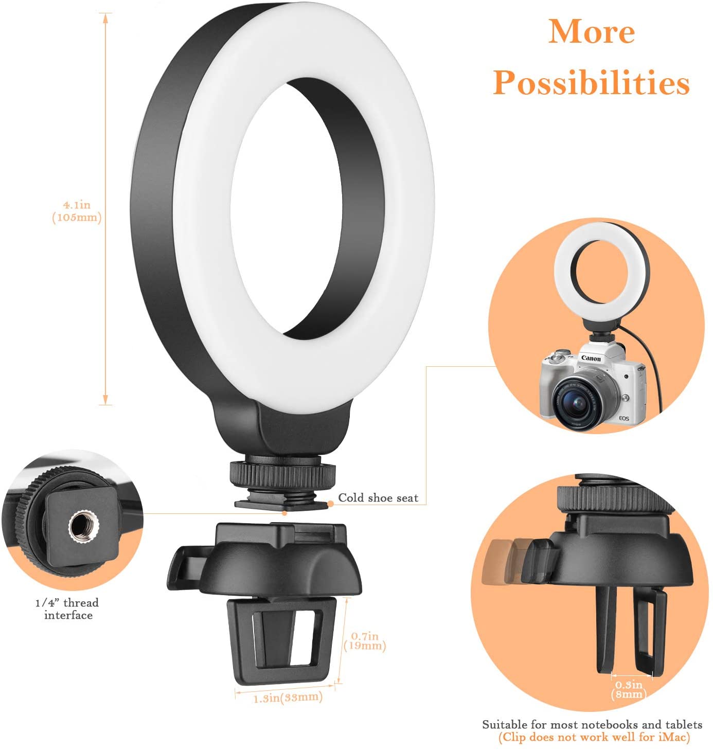 Multifunctional 4" Ring Light Hustle Nest