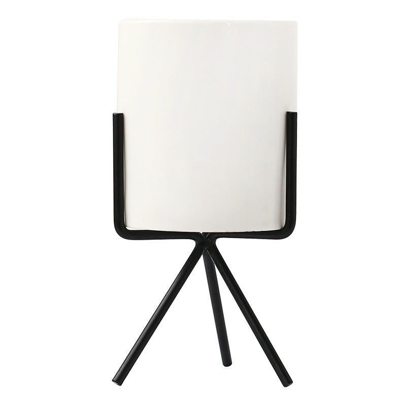 Nordic Style Ceramic Potter With Stand Hustle Nest