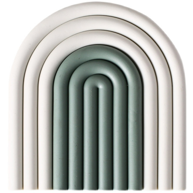Nordic Style Rainbow Coasters (Set of 2) Hustle Nest
