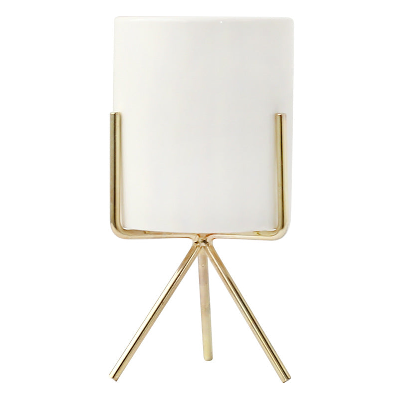 Nordic Style Ceramic Potter With Stand Hustle Nest