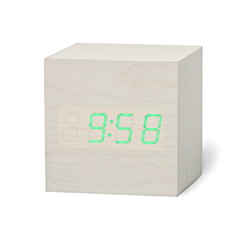 Simple Wooden Digital Clock Hustle Nest