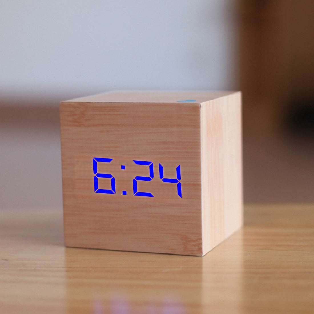 Simple Wooden Digital Clock Hustle Nest