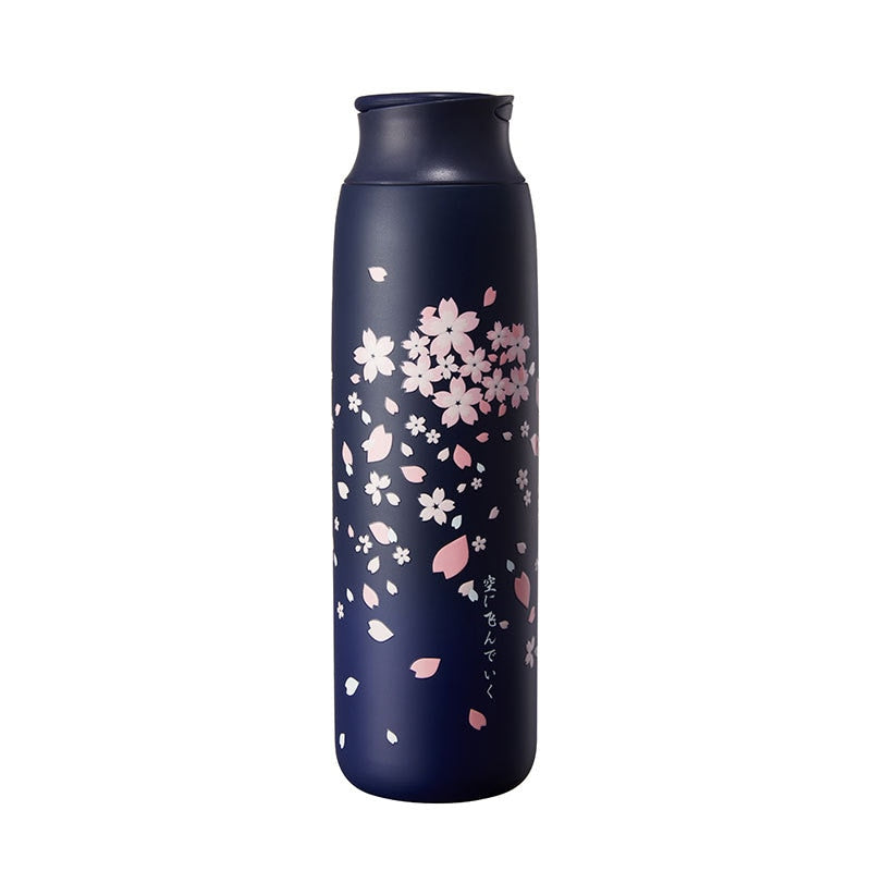 Japanese Style Sakura Thermos Bottle Hustle Nest