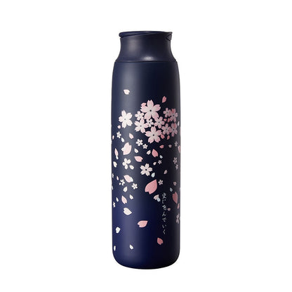 Japanese Style Sakura Thermos Bottle Hustle Nest