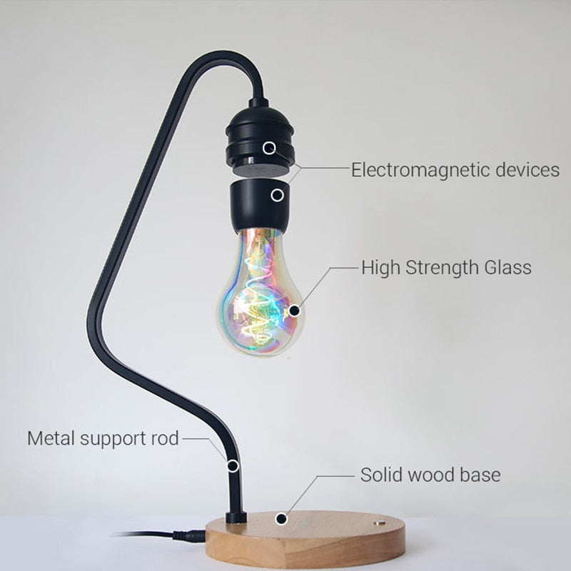 Magnetic Levitation Lamp & Wireless Charger Hustle Nest