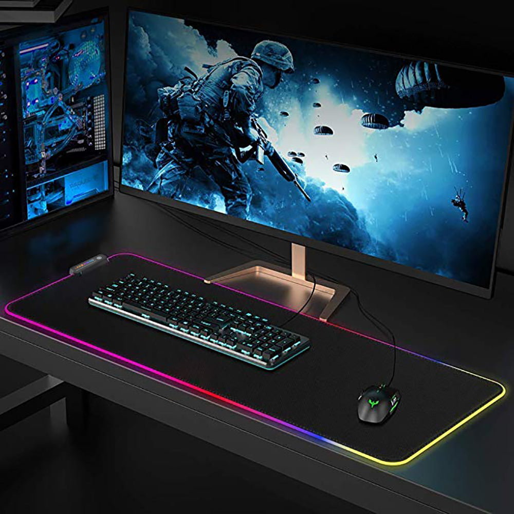 RGB Luminous Desk Pad Hustle Nest