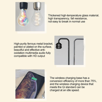 Magnetic Levitation Lamp & Wireless Charger Hustle Nest