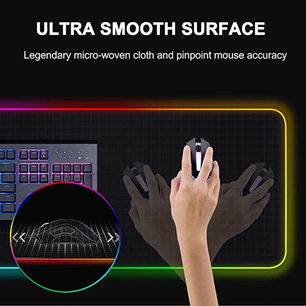 RGB Luminous Desk Pad Hustle Nest