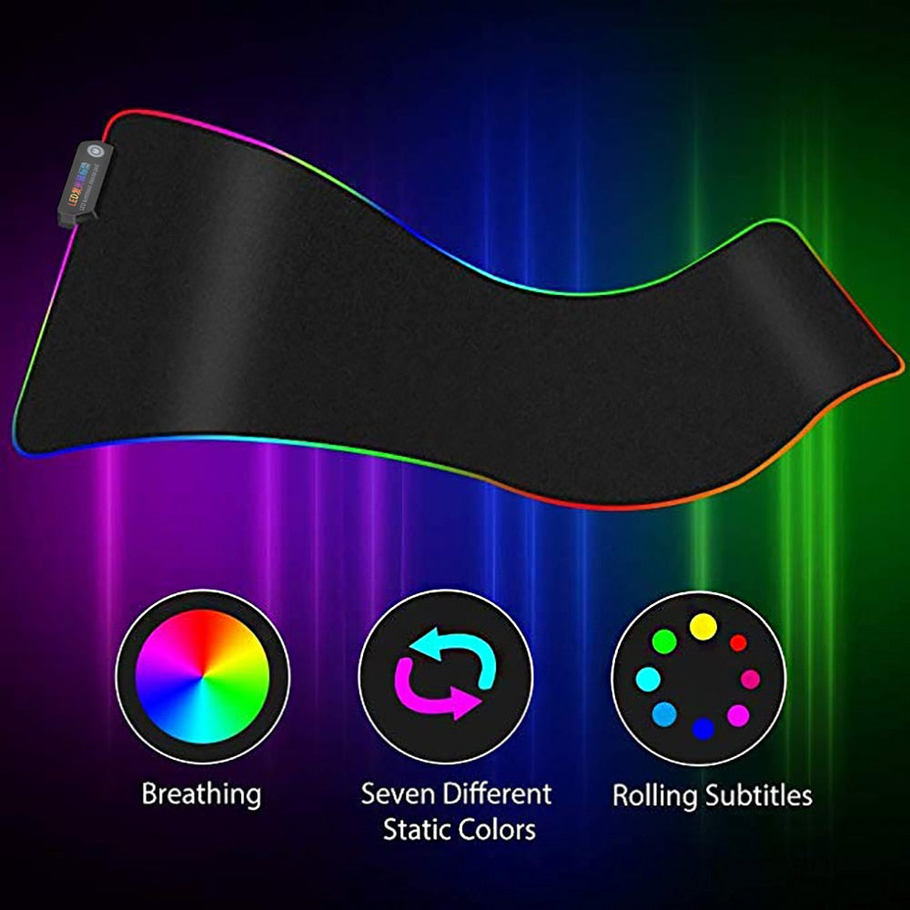 RGB Luminous Desk Pad Hustle Nest