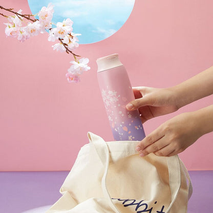 Japanese Style Sakura Thermos Bottle Hustle Nest
