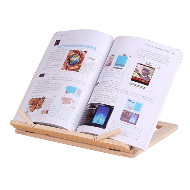 Wooden Book Stand Hustle Nest