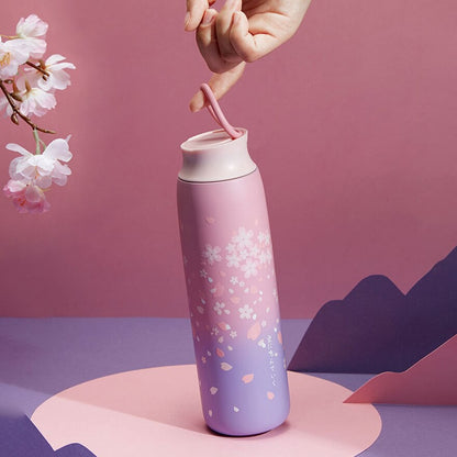 Japanese Style Sakura Thermos Bottle Hustle Nest