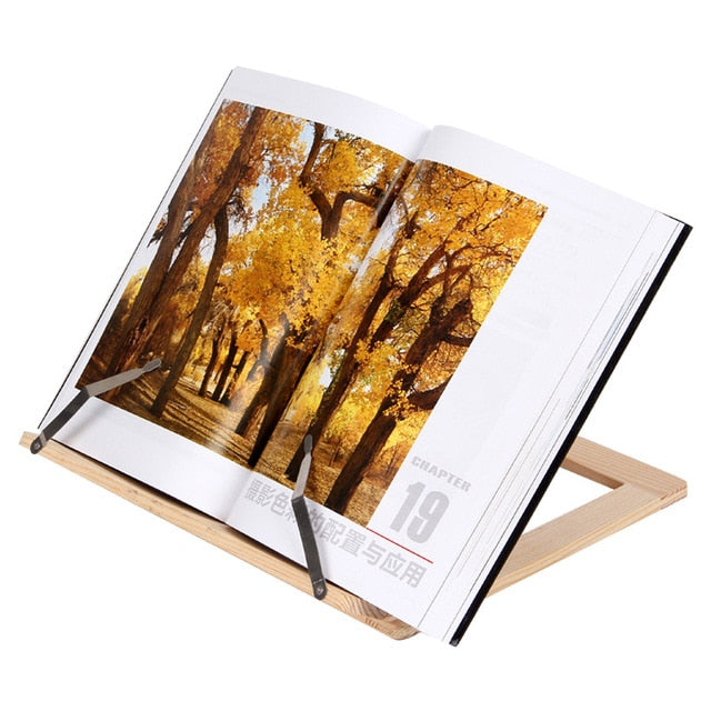 Wooden Book Stand Hustle Nest